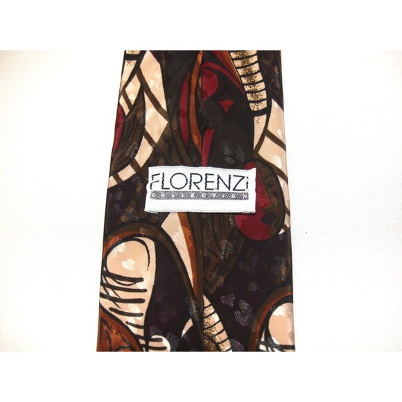 Florenzi Collection Abstract Tie Vintage Necktie Made in USA 3.25" x 57.5" RARE - Picture 5 of 5